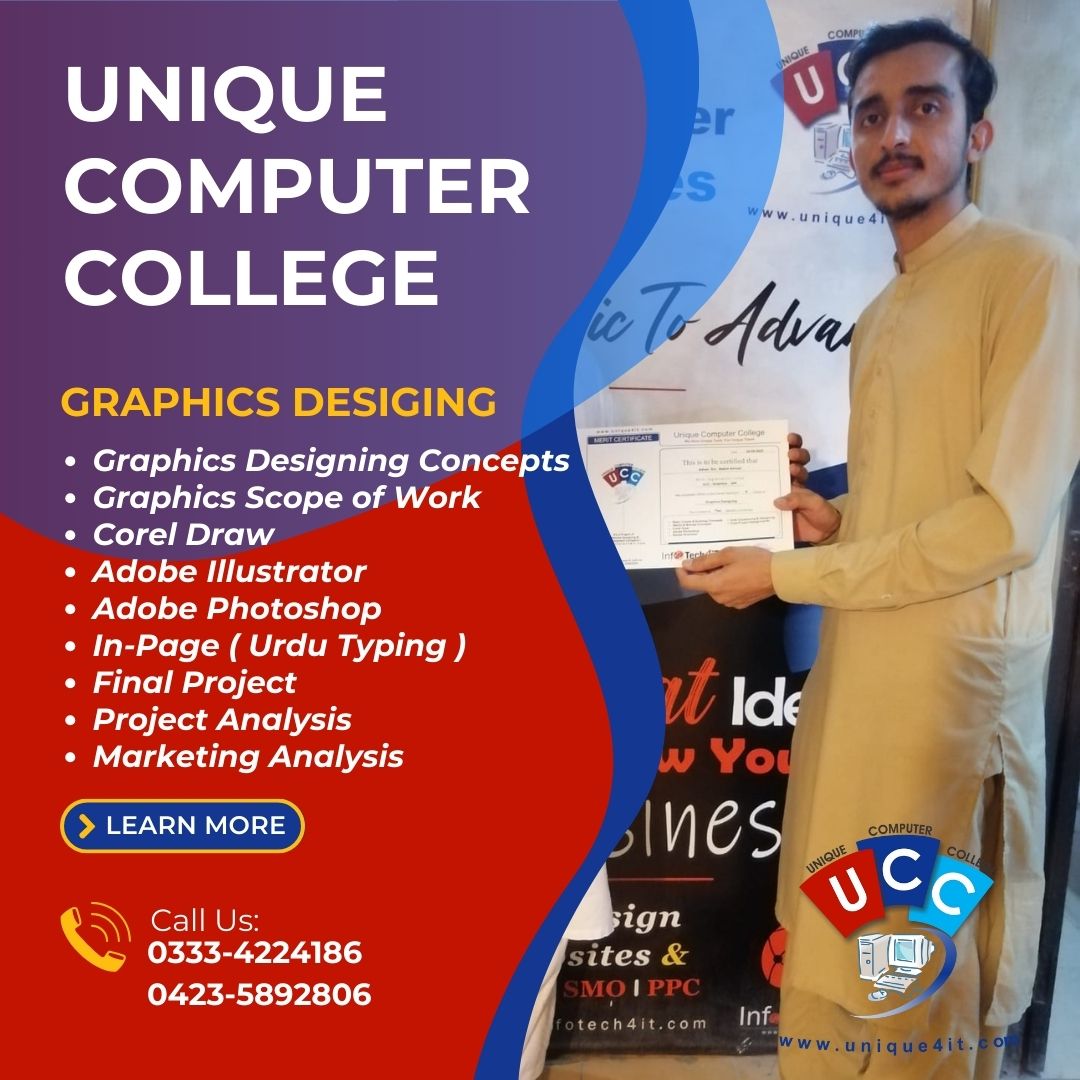 graphics designing couse in lahore pakistan